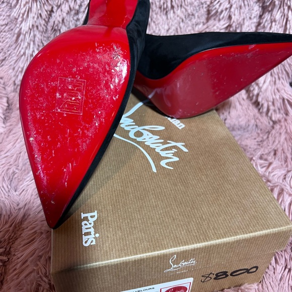 Christian Louboutin suede size 41.5 pumps 100 - Picture 3 of 5